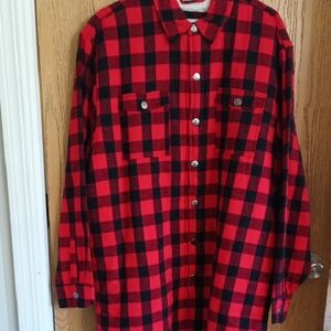Boxercraft Red and Black Plaid Shirt
